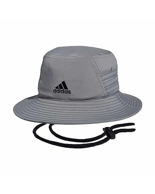 Adidas Gray Victory Bucket Hat Lightweight Moisture Wicking Upf 50 Sun Hat Fishing Camping