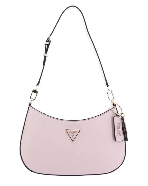 Guess Pink Noelle Top Zip Shoulder Bag