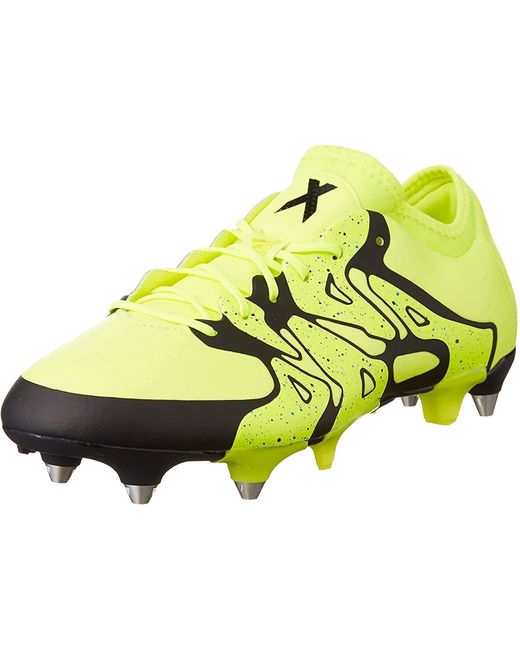 Adidas Yellow X 15.1 Soft Ground Football Boots for men