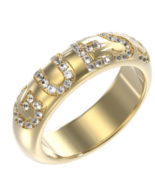 Anillo It's Raining Rings JUBR03182JWYG54 Marca Guess de color Metallic