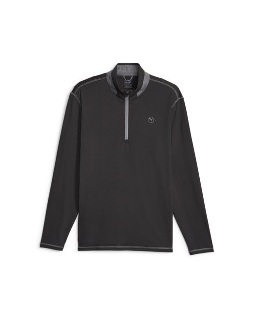 PUMA Black Golf Lightweight Quarter-zip Top S Size M for men