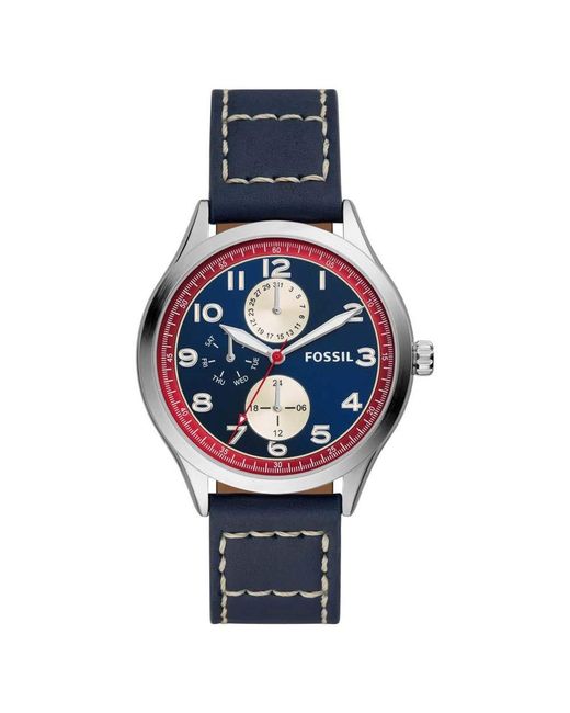 Fossil BQ2514 Armbanduhr in Blau für Herren - Lyst