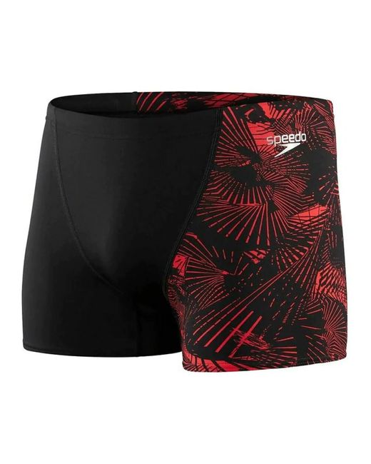 Speedo Black Allover V-cut Aquashort Swimwear for men