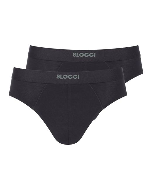 Ever Ease Brief 2P Black Sloggi pour homme en coloris Blue