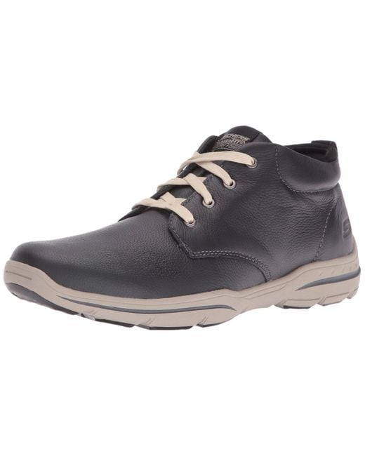 Skechers Black Harper Meldon Chukka Boot for men