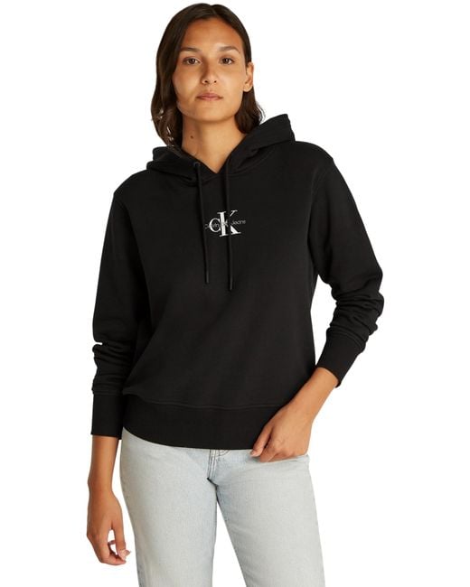 Monologo Hoodie Calvin Klein Hoodie Schwarz Calvin Klein Monologo
