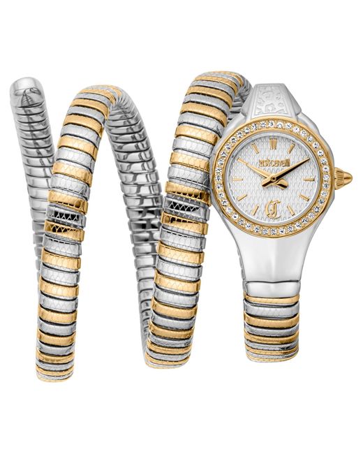 Orologio Analogico al Quarzo Donna con Cinturino in Acciaio Inox JC1L355M0055 di Just Cavalli in White
