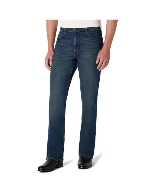 Vaqueros Tipo Bootcut de Corte Recto con Poca Elasticidad Hombre Amazon Essentials de hombre de color Blue