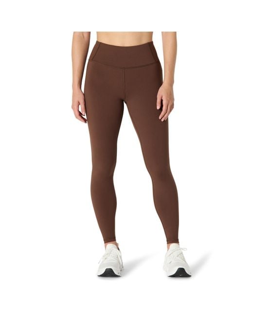 Amazon Essentials Brown Power Sculpt Leggings mit mittlerem Bund in voller Länge