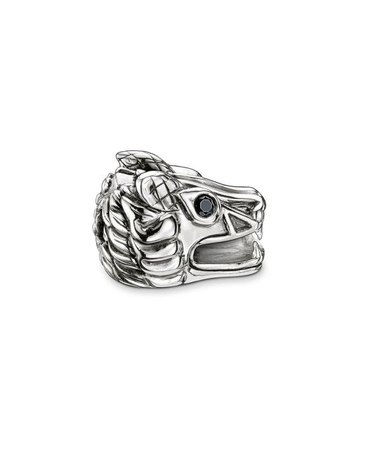 Bloccaggio Guardia Argento/Nero K0037-051-11 di Thomas Sabo in White