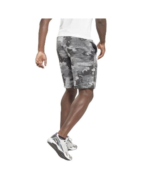 Reebok Gray Identity Shorts for men
