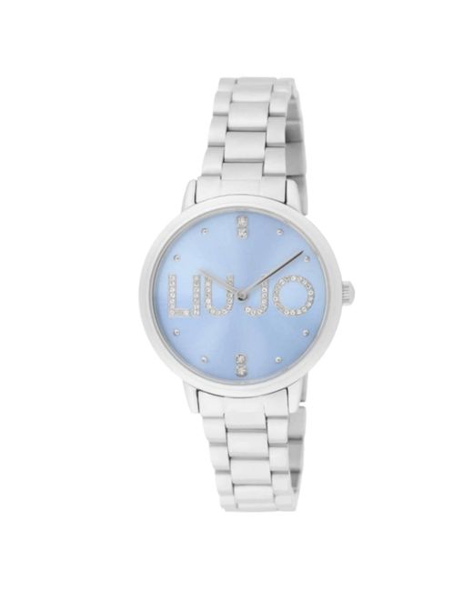 Orologio Elegante da donna al quarzo in acciaio - Modello Couple Essence TLJ2517 - Orologio con cristalli nel quadrante e di Liu Jo in Blue