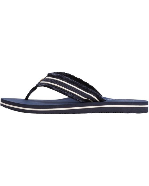 TH Webbing Beach Sandal Fw0fw08739 Tommy Hilfiger de color Black