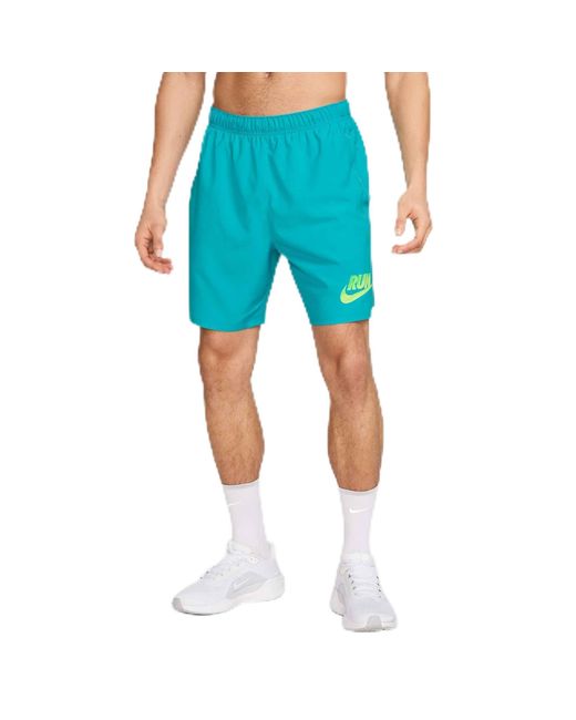 Nike Challenger Run Energy Dri-fit Hardloopshorts Zonder Voering Voor in het Blue voor heren