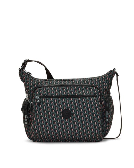 Kipling Gabbie Prt Crossbody Bags in Black Lyst