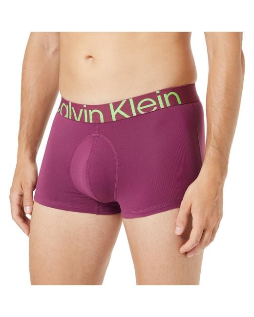 Calvin Klein Purple Low-rise Boxer Short Trunk Stretch for men