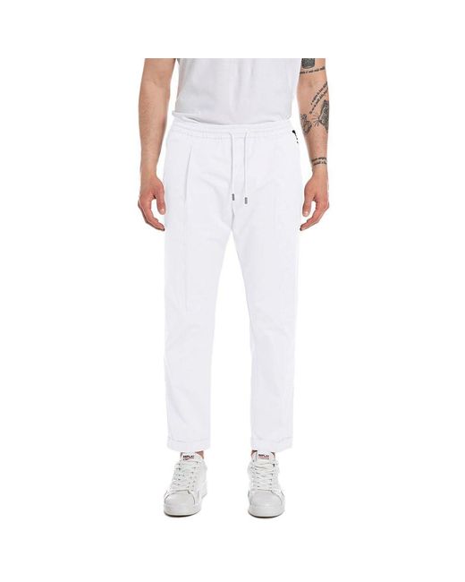 Replay M9983.000.84909 Pants 31 White for men
