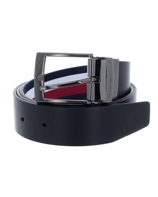 Tommy Hilfiger Blue Adan 3.5 Rev Belt Leather for men