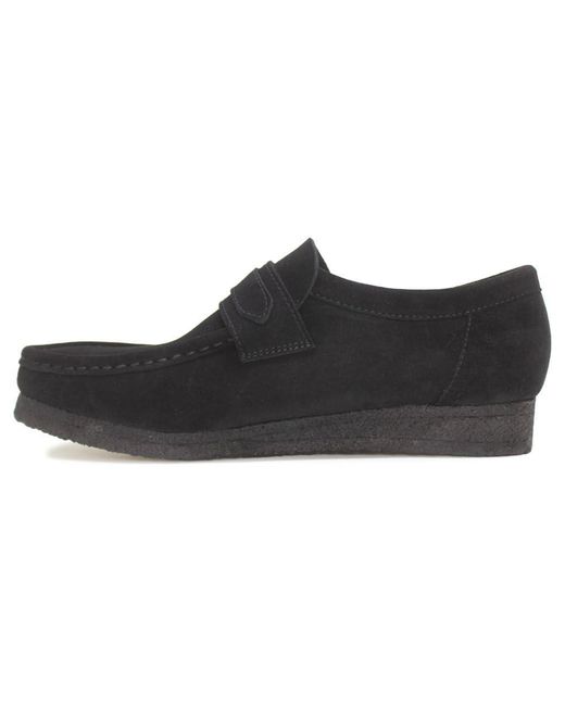 Clarks Originals S Wallabee Loafer Suede Black Shoes 7.5 Uk for men