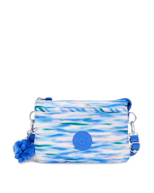 Kipling Blue RiRi PRT Crossbody Bag Minimal Clean Clutch mit abnehmbarem Riemen