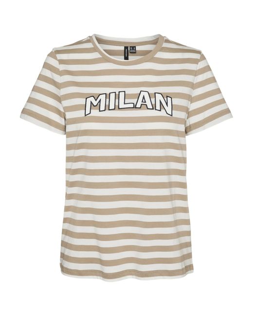 Vero Moda White VMFIRA Francis SS TOP Box JRS GA