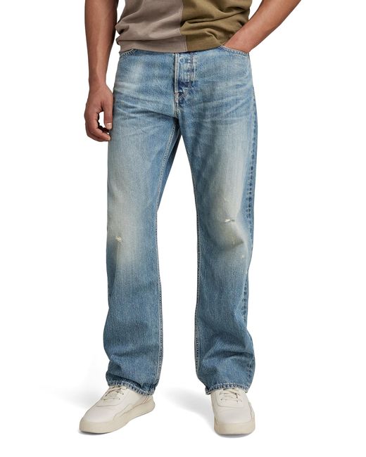 G-Star RAW Blue Dakota Regular Straight Jeans for men