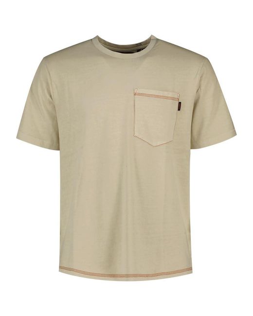 Superdry Natural Contrast Stitch Pocket Short Sleeve T-shirt S Beige for men