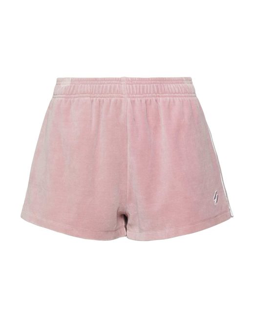 Superdry Pink Code Sl Velour Short Sweatshirt