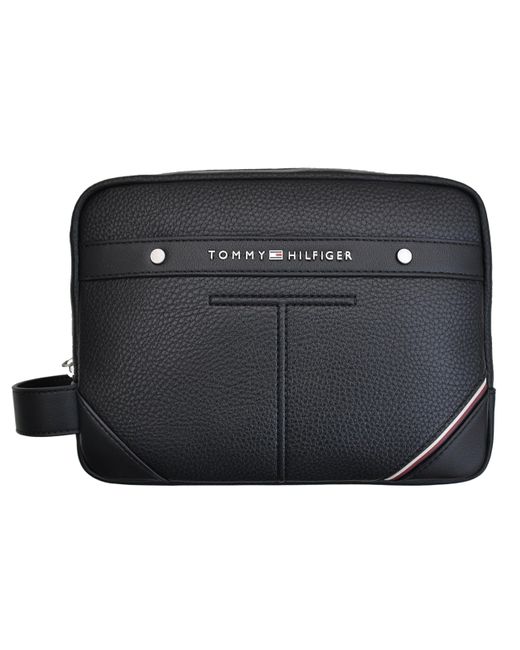 Tommy Hilfiger Toiletry Bag Cosmetic Bag Central Washbag One Size Black