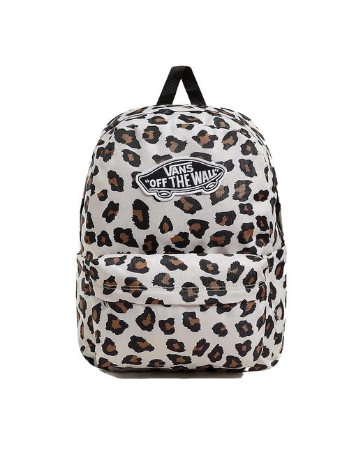 Vans White Classic Leopard Backpack