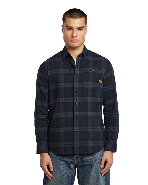 G-Star Bristum 2.0 Slim Shirt in het Blue voor heren