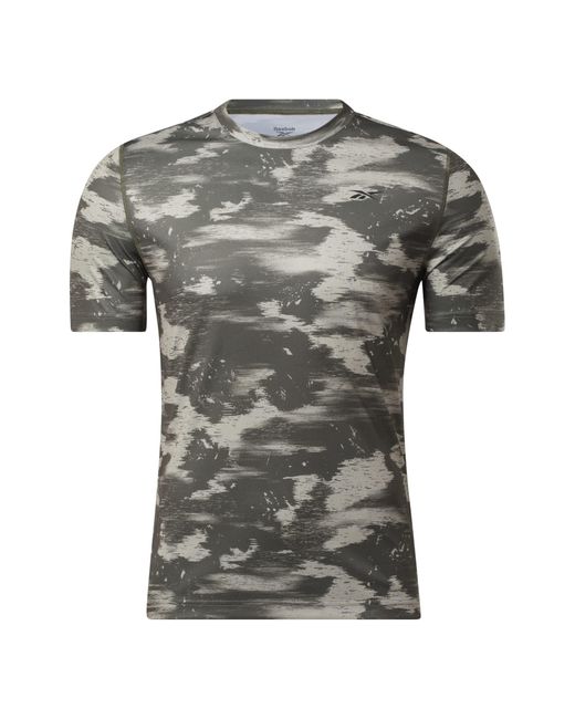 Reebok Training Camo Tech T-shirt in het Gray voor heren
