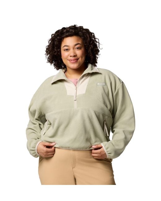Columbia Green Sequoia Grove Fleece mit halbem Reißverschluss