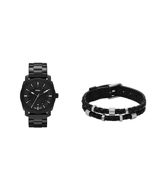 Fossil Herren Armband FÃ¼r Uhren Fossil Machine Schwarze Edelstahl