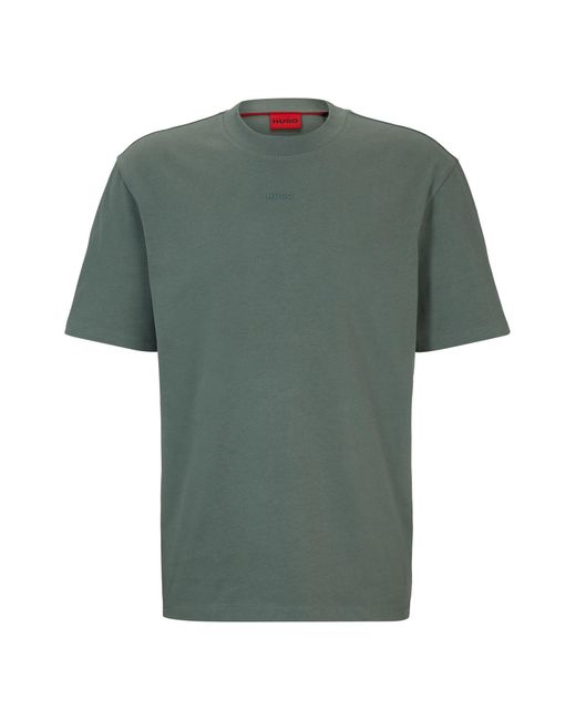 HUGO Green Relaxed-fit T-shirt In Cotton With Logo Print for men