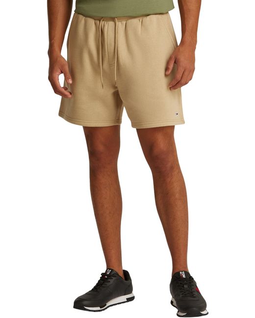 Tommy Hilfiger TJM Flag Beach EXT Dm0dm21931 Sweatshorts in Natural für Herren