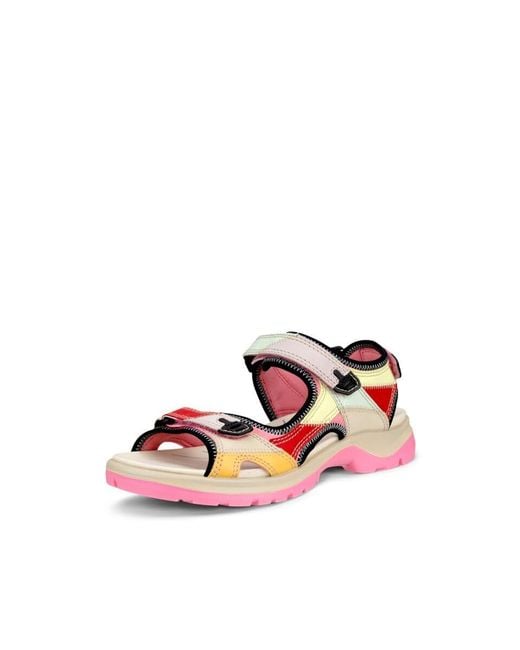 Ecco Pink Yucatan Multicolor Sport Sandal
