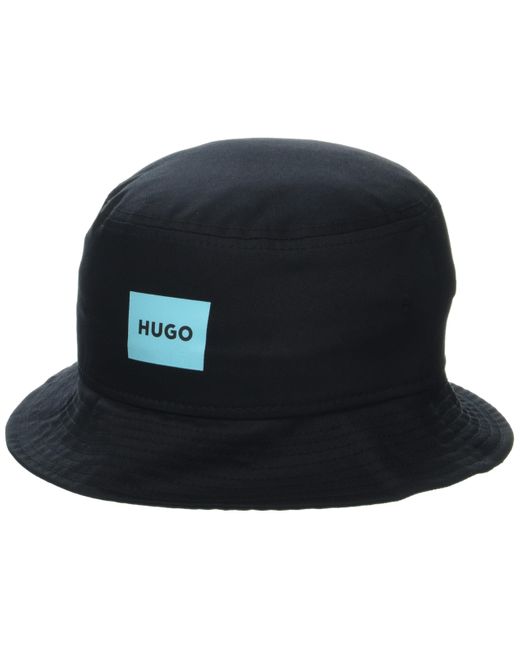 HUGO Square Logo Bucket Hat Schlapphut in Black für Herren