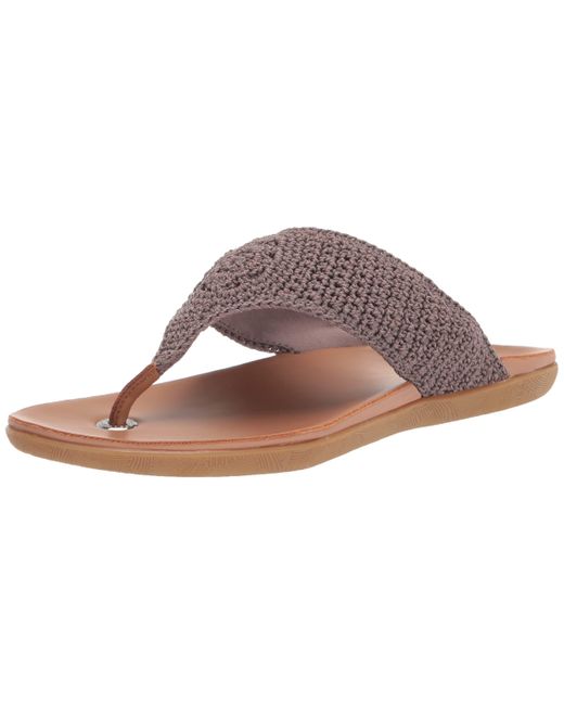 Shana Sandal in Denim Crochet – The Sak