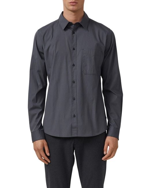 S.oliver Slim Fit: Gemustertes Hemd mit Kentkragen in Blue für Herren