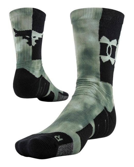 Under Armour Green Project Rock Playmaker Crew Socks