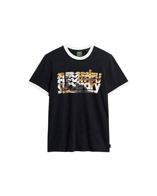 Photographic Logo Short Sleeve T-Shirt L Superdry pour homme en coloris Black