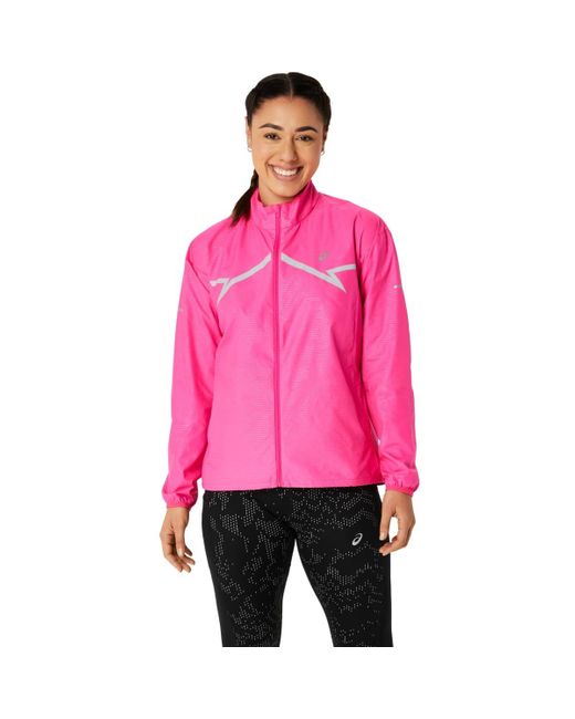Asics Pink Lite-show Jacket Running Apparel