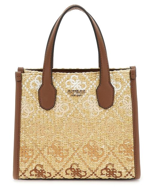 Guess Natural Silvana 2 Compartment Mini Tote