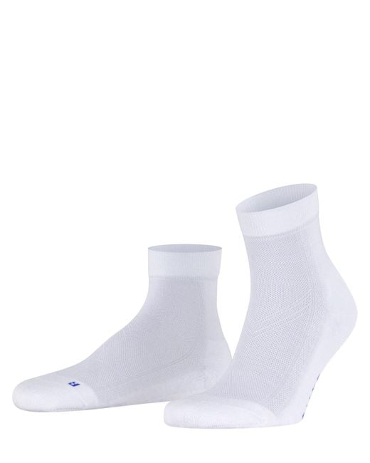 Falke White Cool Kick U Sso Breathable Plain 1 Pair Short Socks