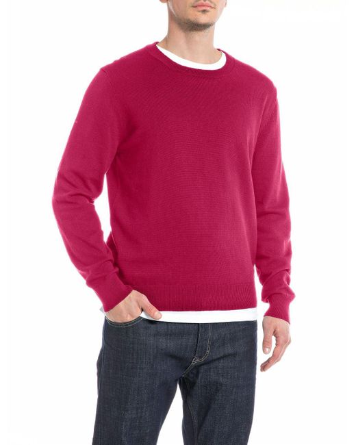 Replay Red Uk2512 Sweater for men