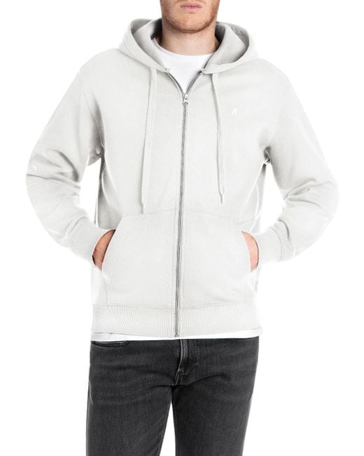 Replay White M3105 Kapuzenpullover