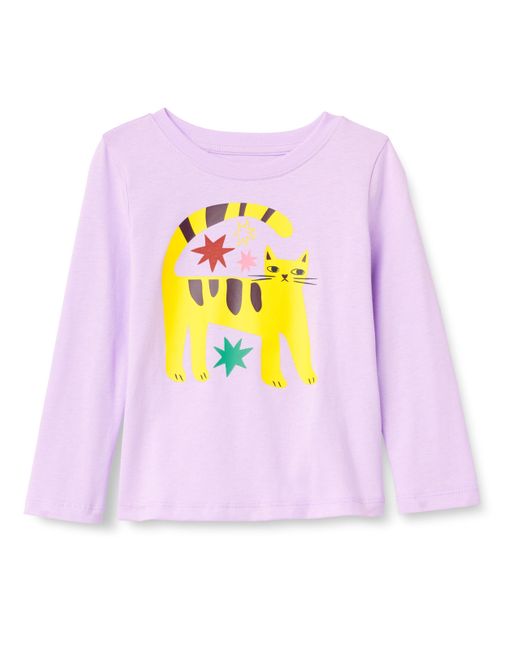 Camisetas ga Larga Niña Amazon Essentials de hombre de color Purple