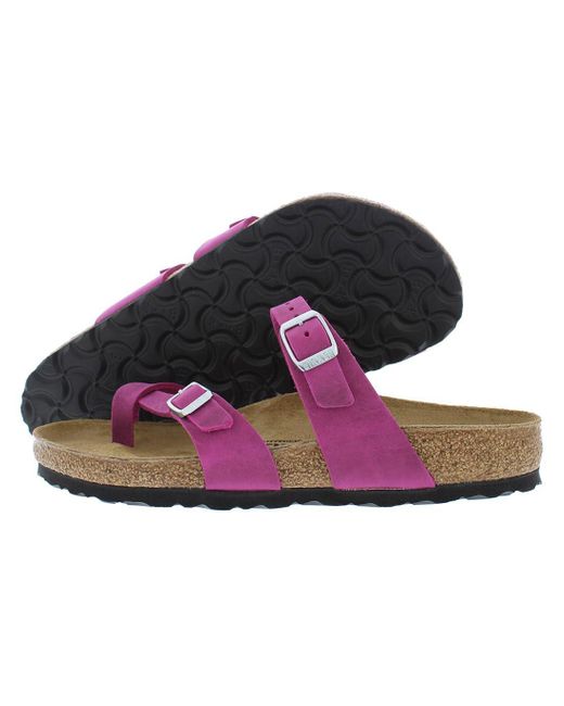 Birkenstock Multicolor Mayari Oiled Leather Festival Fuchsia Sandals 7 Uk