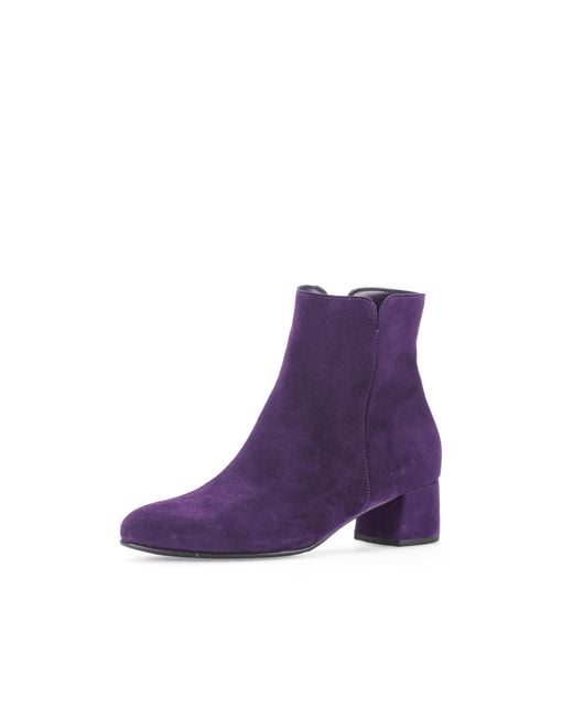 Gabor Purple Ankle Boots